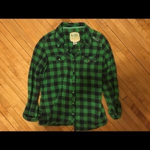 Billabong Green Flannel